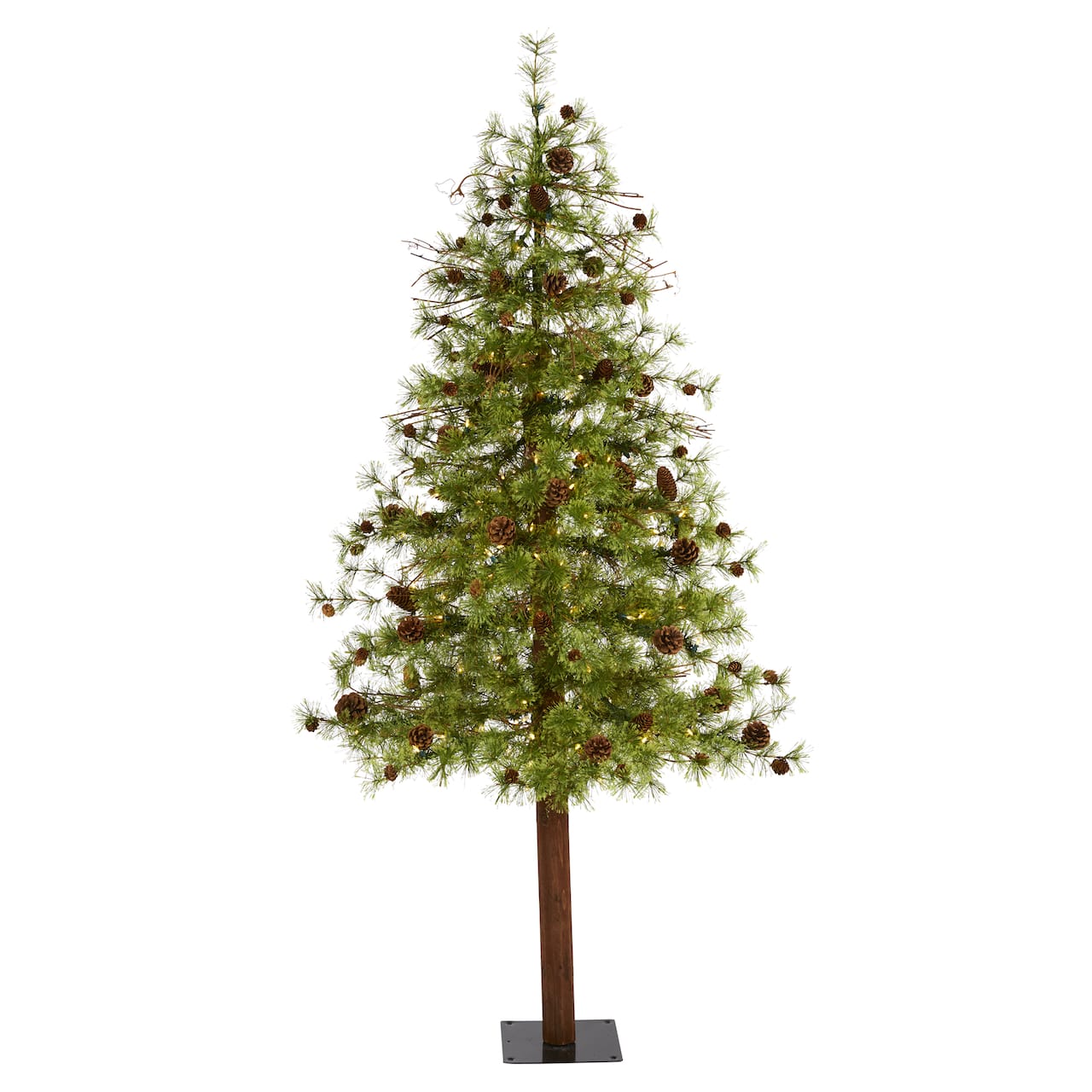 6ft. Pre-Lit Wyoming Alpine Artificial Christmas Tree, Clear LED Lights